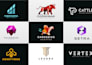 design a modern geometric logo and brand identity